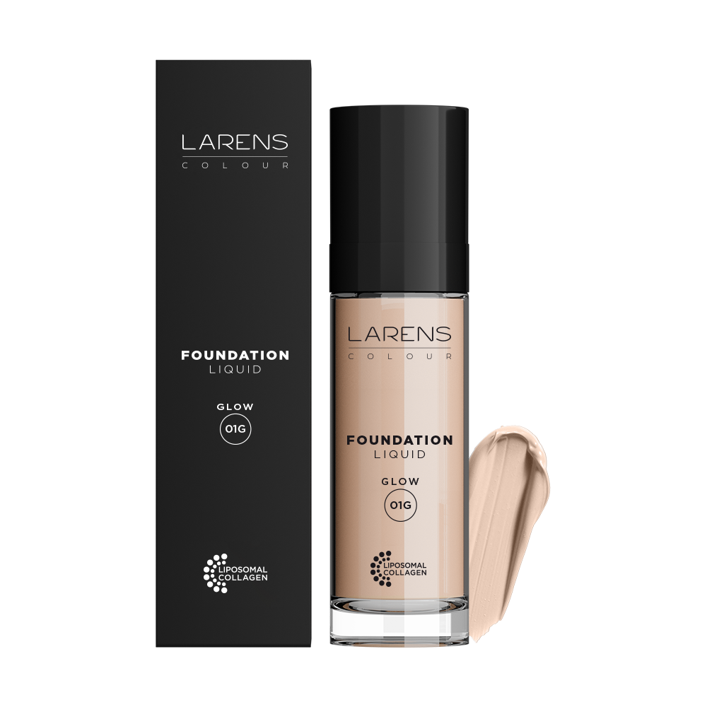 Larens colour liquid foundation -glow